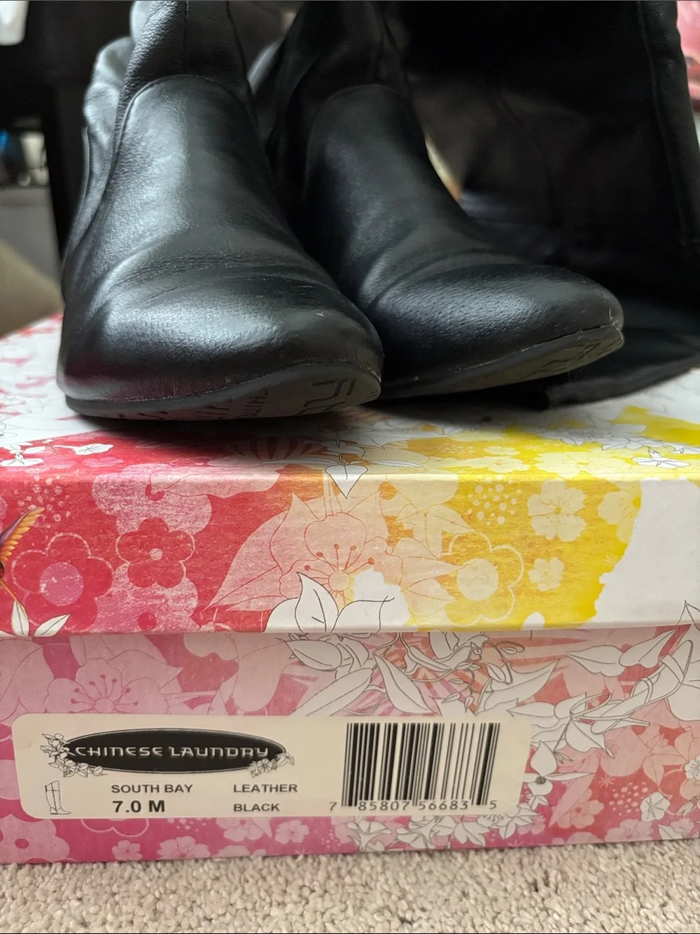 Chinese Laundry Black Over-the-Knee Women’s Faux Leather Boots